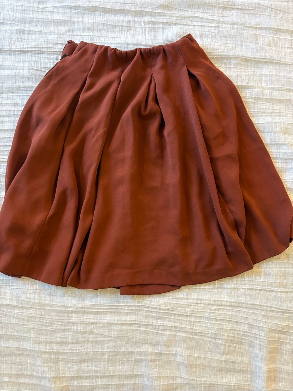 Uniqlo Rust Red Circle Skirt